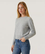 Cashmere Long Sleeve Cropped Pullover