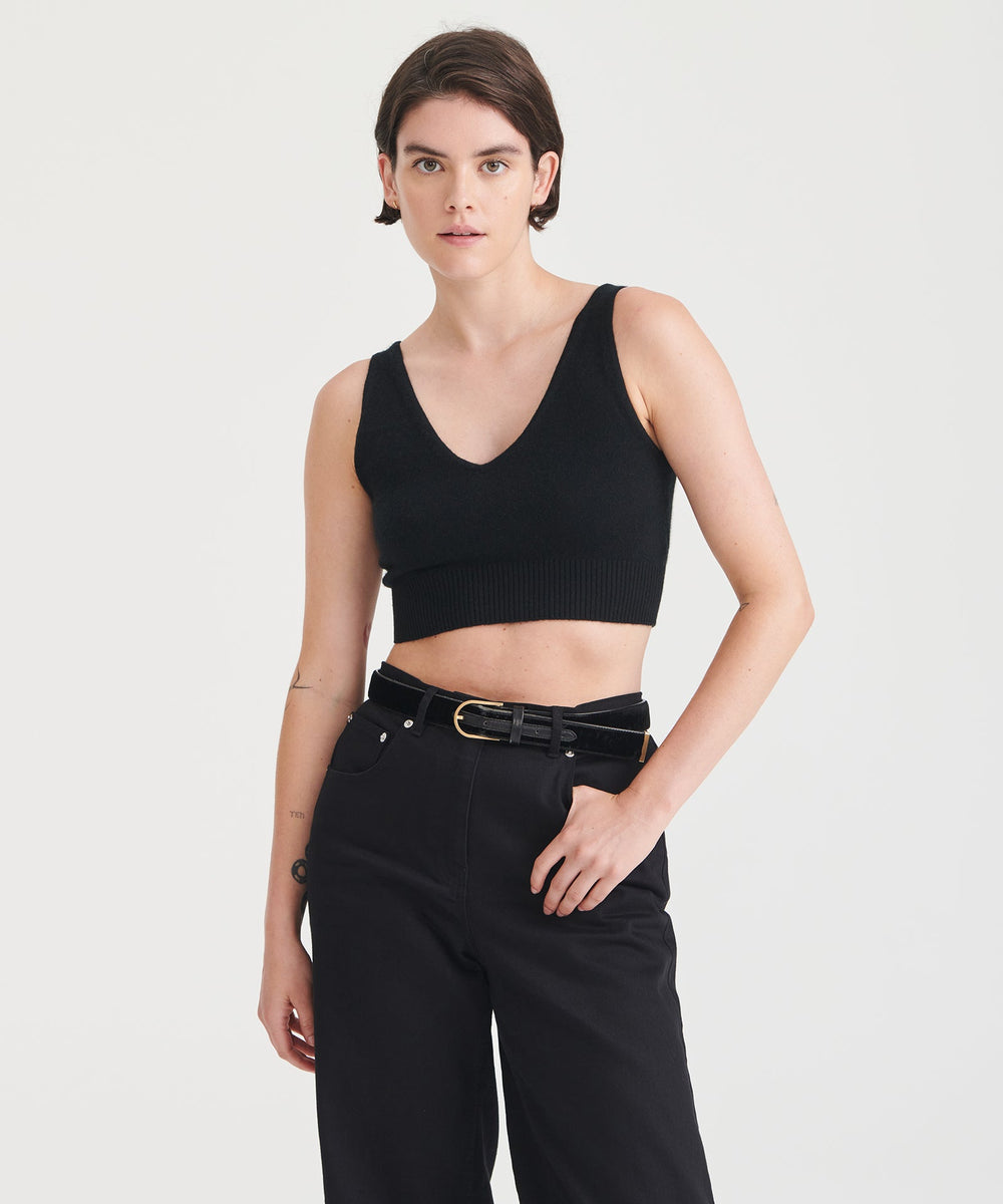 Signature Cashmere Longline Bra Tops - Main Image