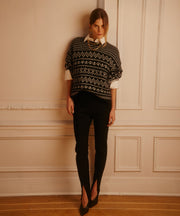 Luxe Lofty Alpaca Fair Isle Crewneck