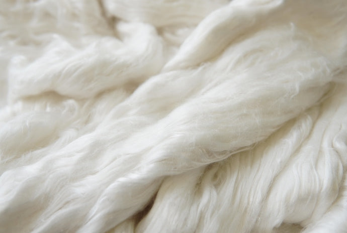 Closeup of raw cashmere