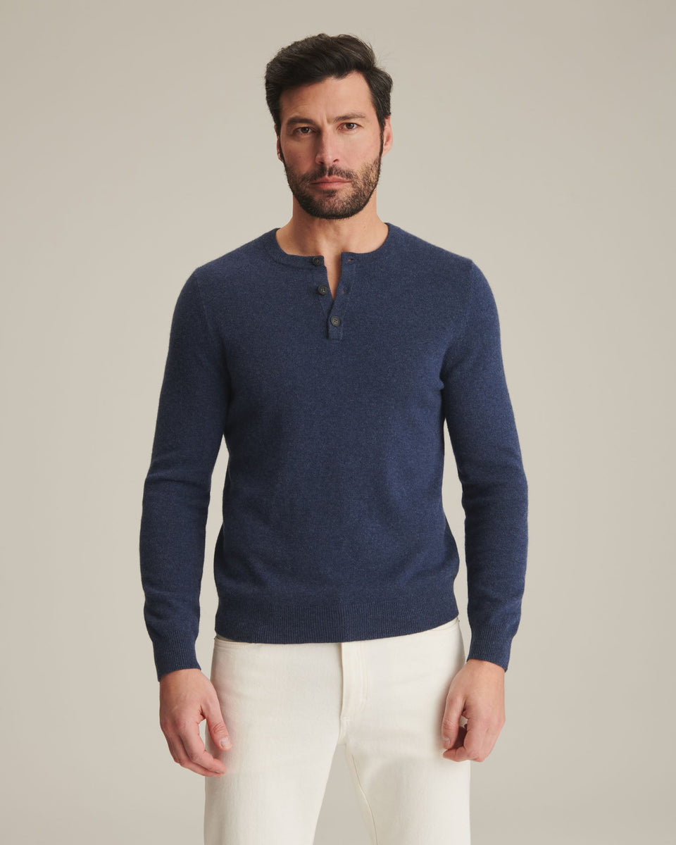 Cashmere henley mens clearance