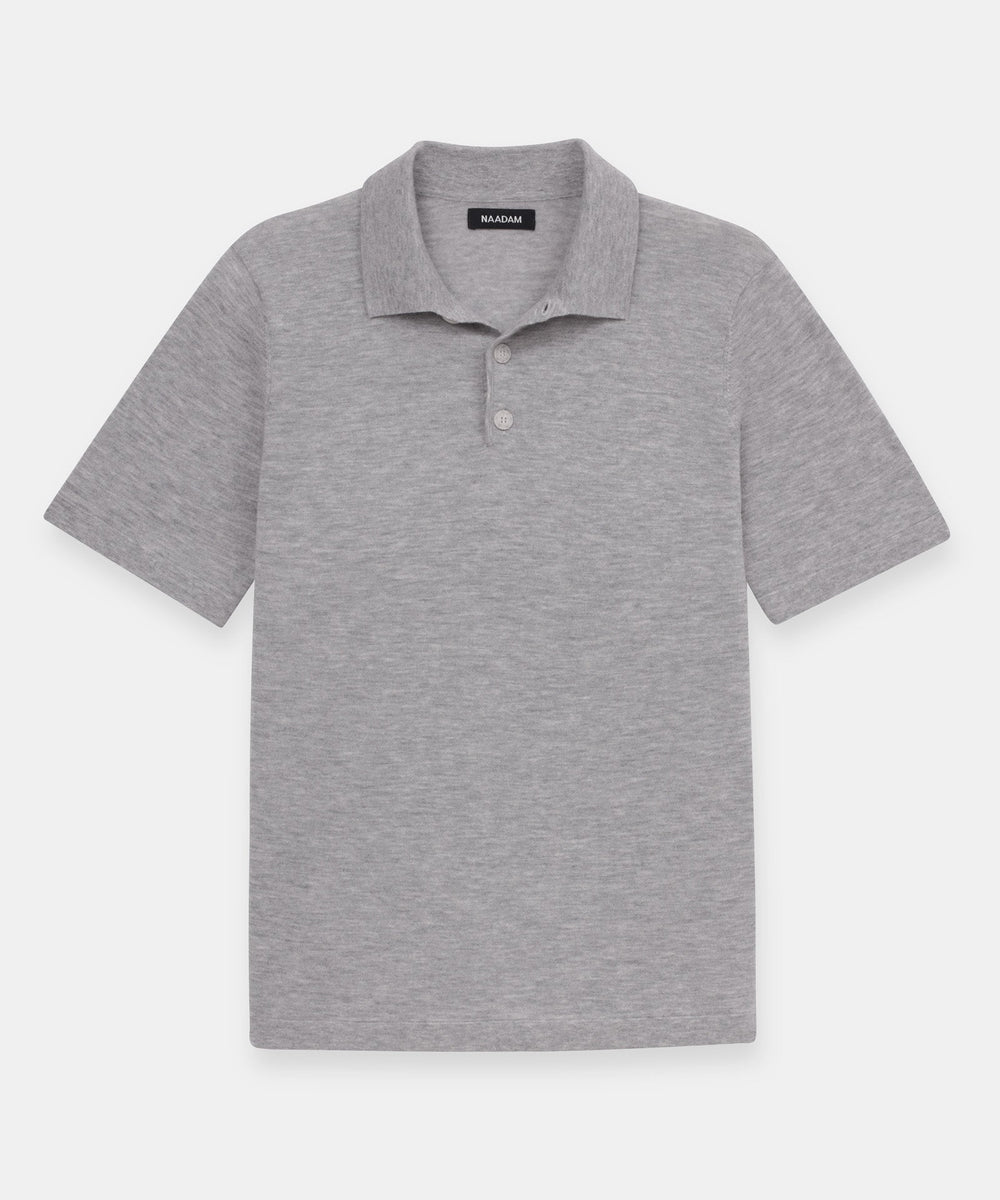 Super Fine Cashmere Short Sleeve Polo – NAADAM