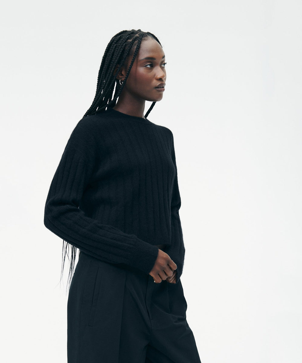 〈新品タグ付〉Nala Cropped knit top S NWET000790_CASHMERE_RIBBED_CRO