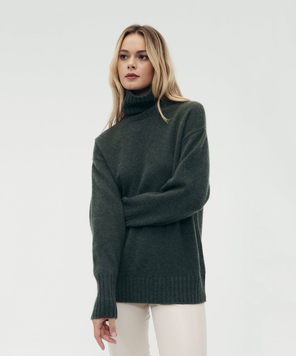 Luxe Cashmere Turtleneck Tunic