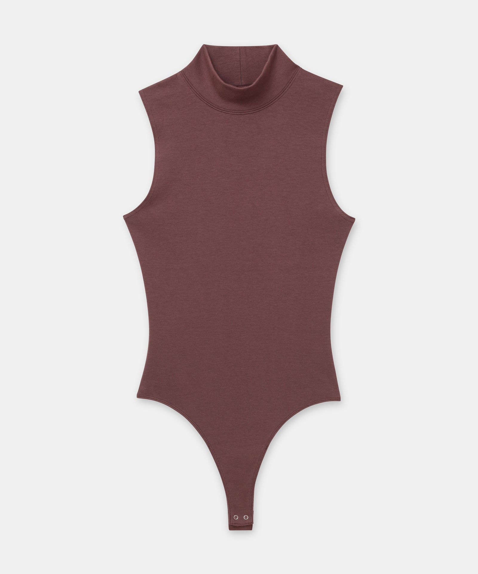The Jeri Bodysuit: Sleeveless Stretchy Mock Neck Bodysuit