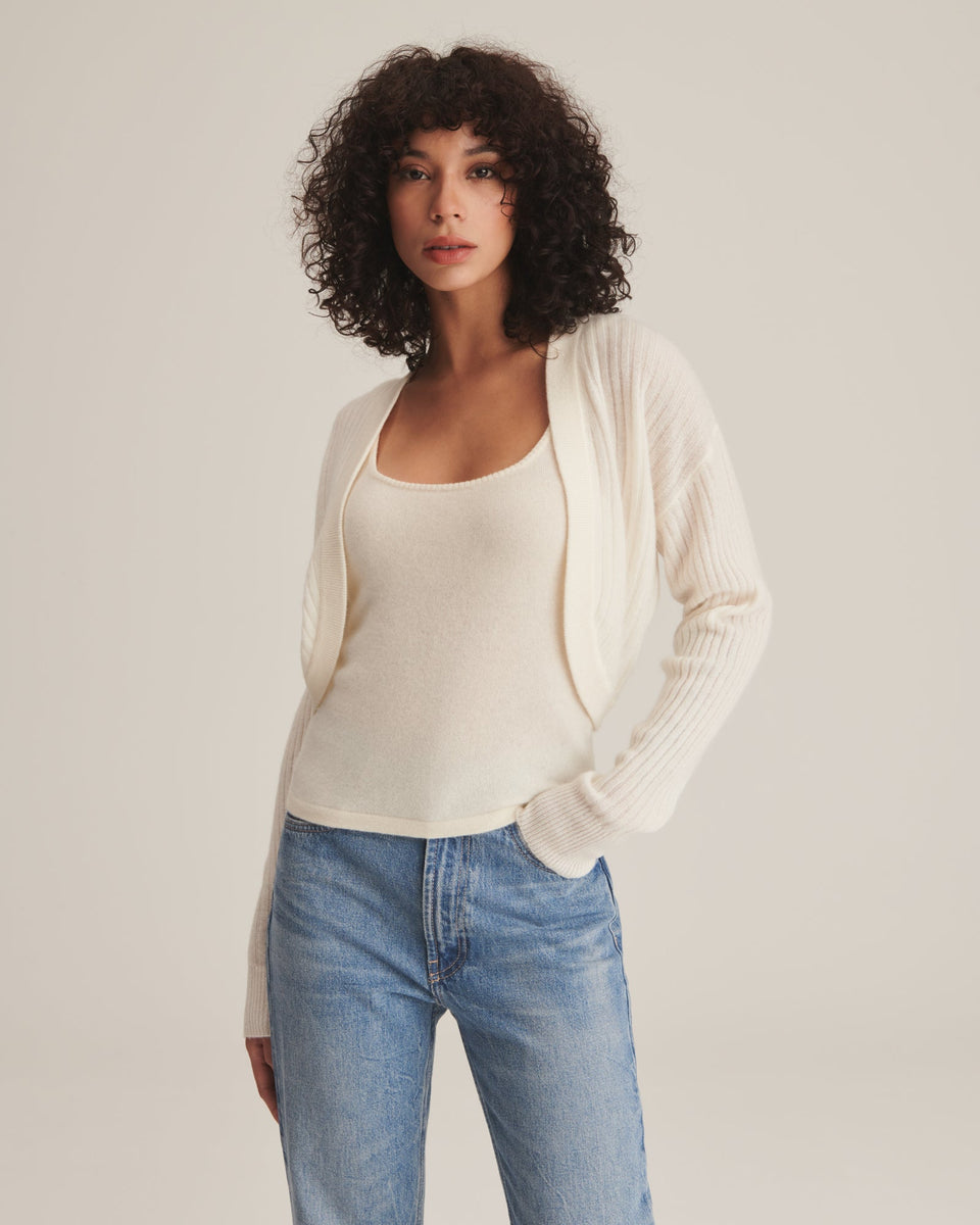 Cashmere bolero cardigan cheap