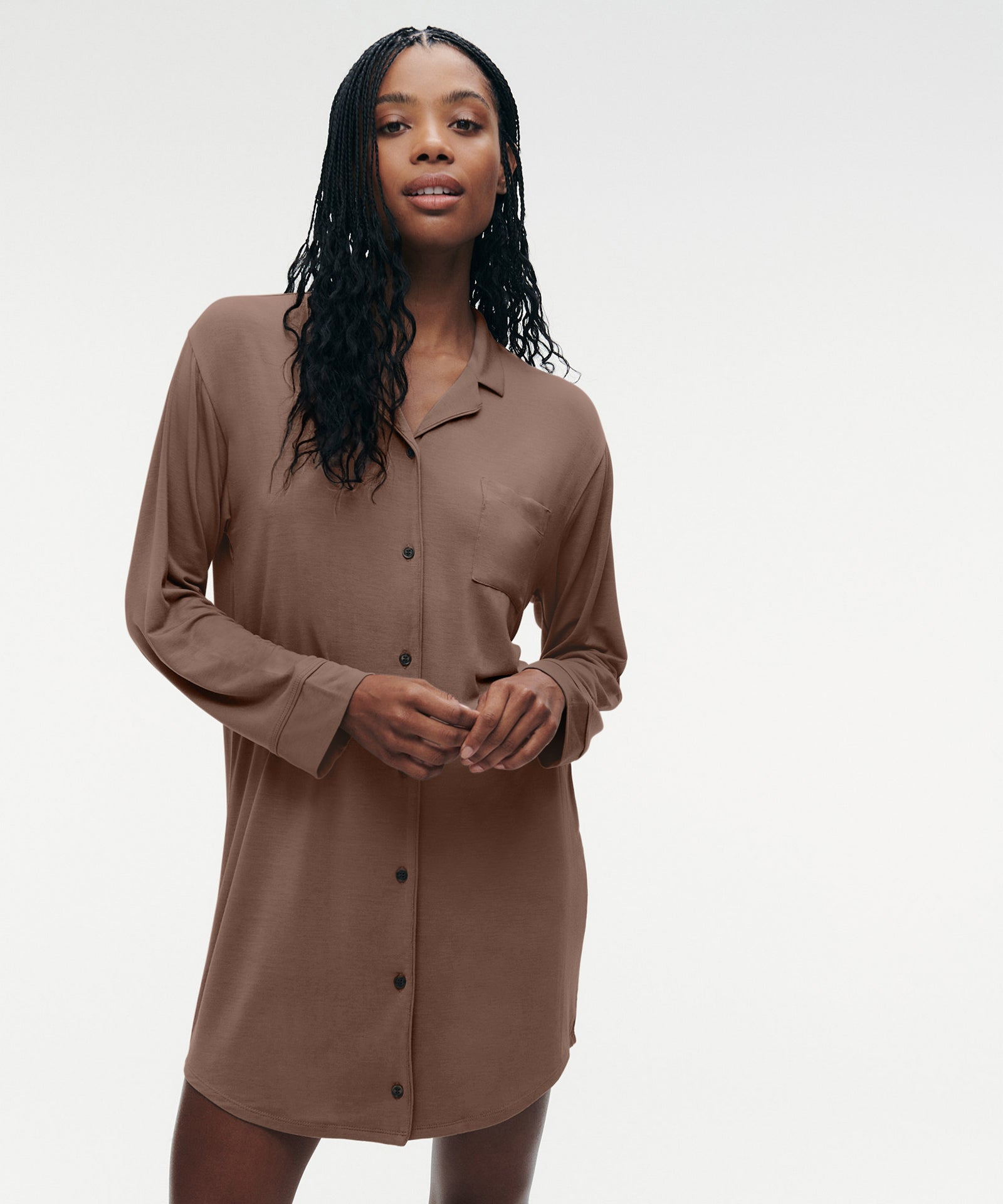 Button down top pj dress