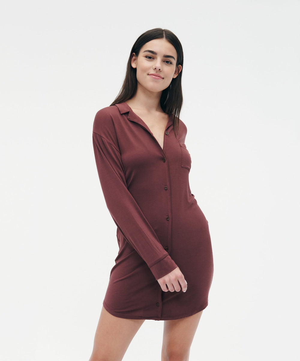 Pajama dress online with buttons