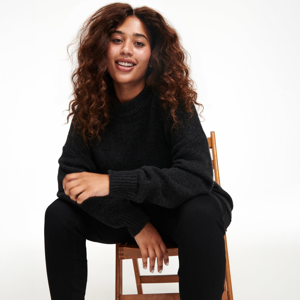 Cashmere Oversized Crewneck Sweater NAADAM