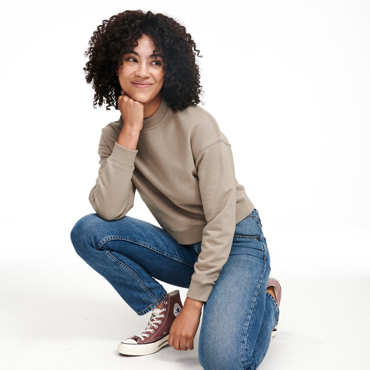 Everlane fleece sweater top