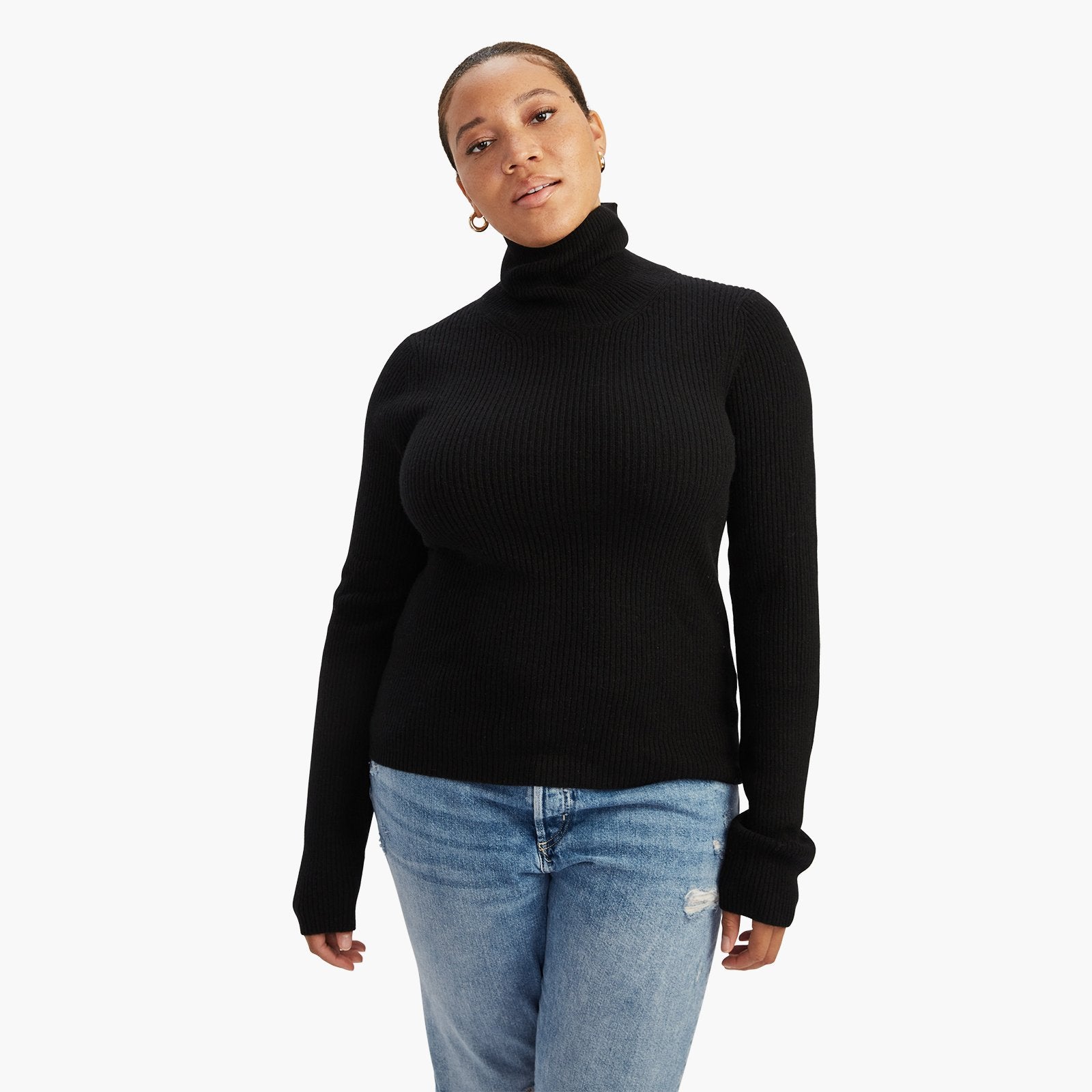 Cashmere turtleneck black hotsell