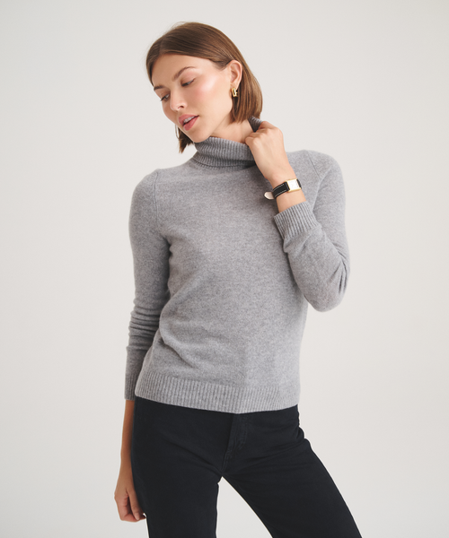 Basic Cashmere Turtleneck Sweater – NAADAM Basic Cashmere Turtleneck Sweater – NAADAM
