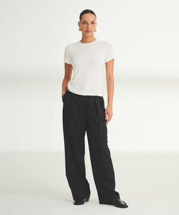 トップス DIANTE ROUGH MESSAGE TEE Women's Tee Shop: Cahsmere and Cotton T-shirts – NAADAM