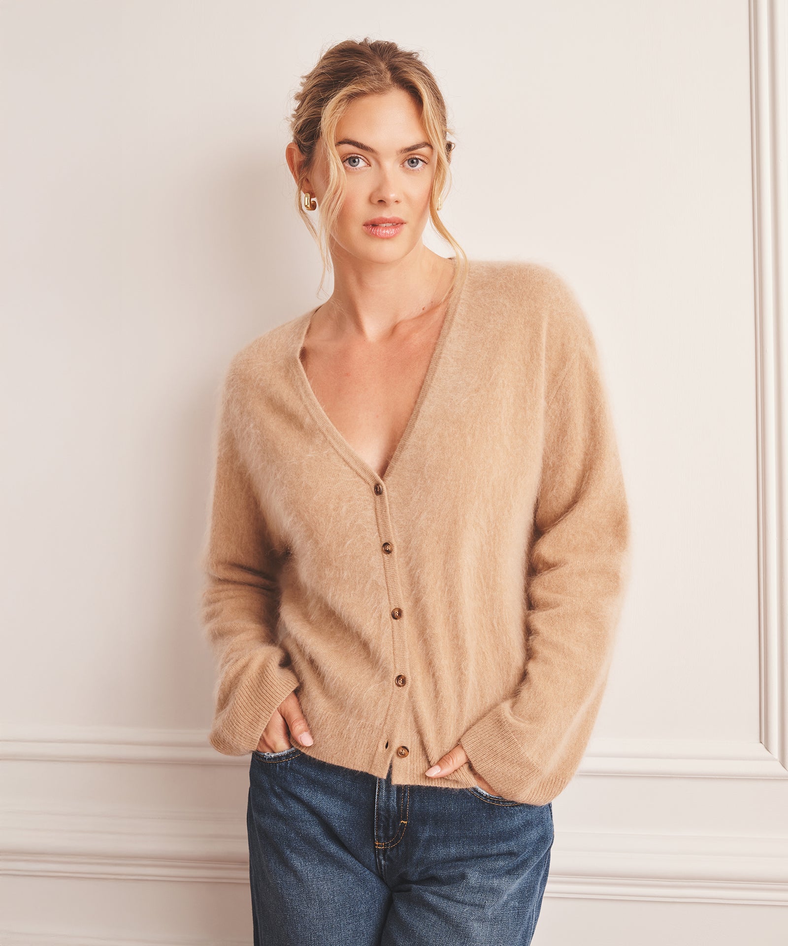 Brushed Luxe Cashmere Cardigan – NAADAM