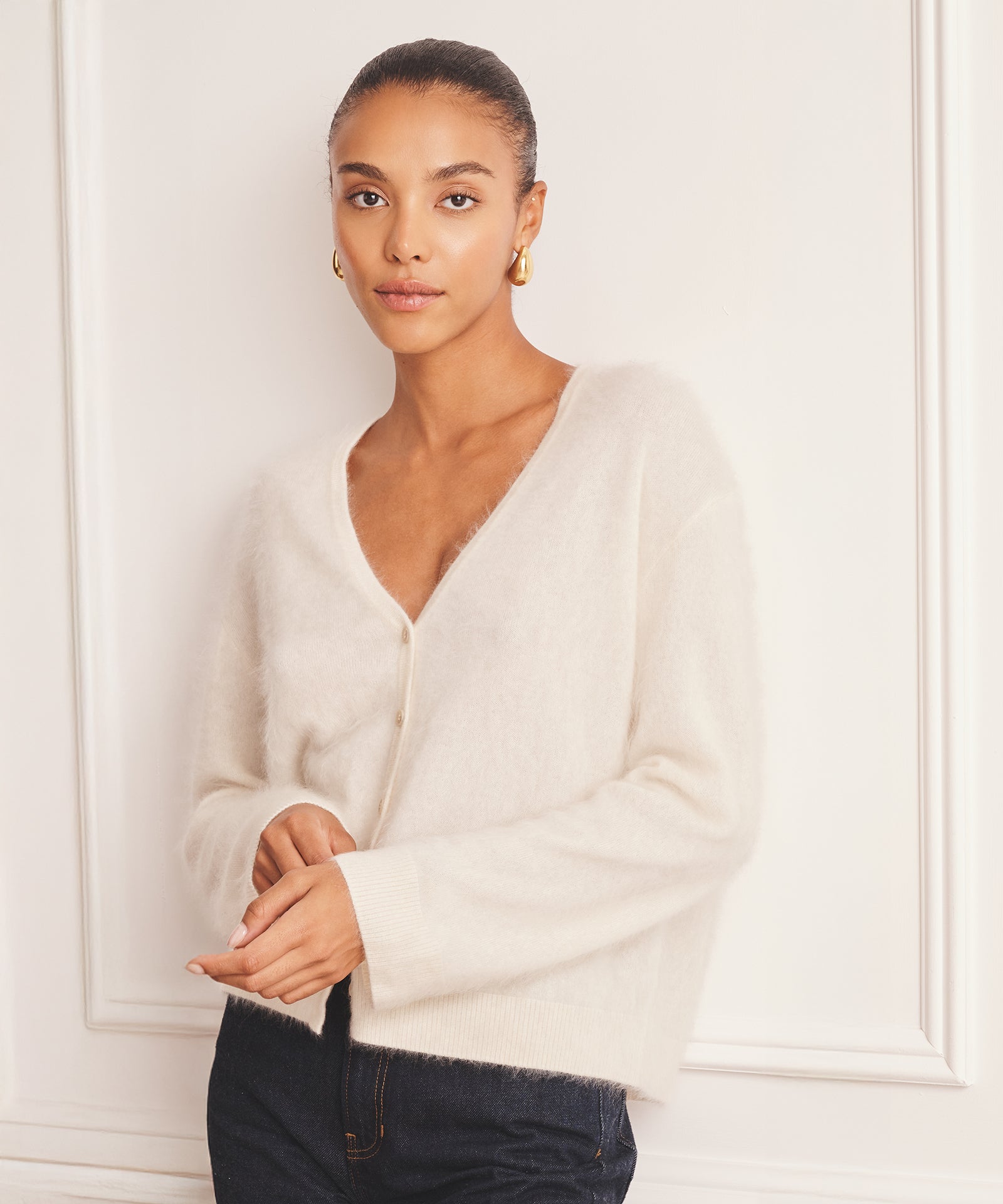 Brushed Luxe Cashmere Cardigan – NAADAM