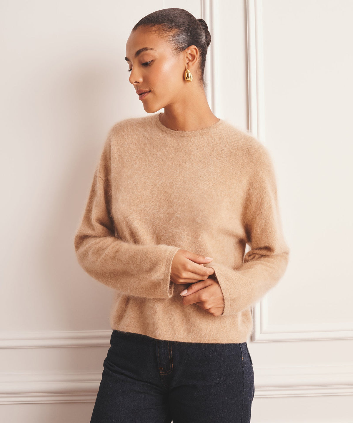 Brushed Luxe Cashmere Crewneck Sweater – NAADAM