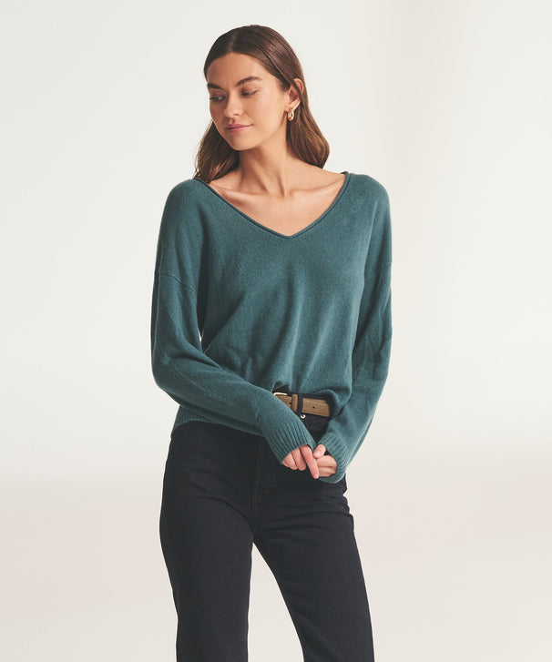 Lightweight Cashmere V-Neck Sweater