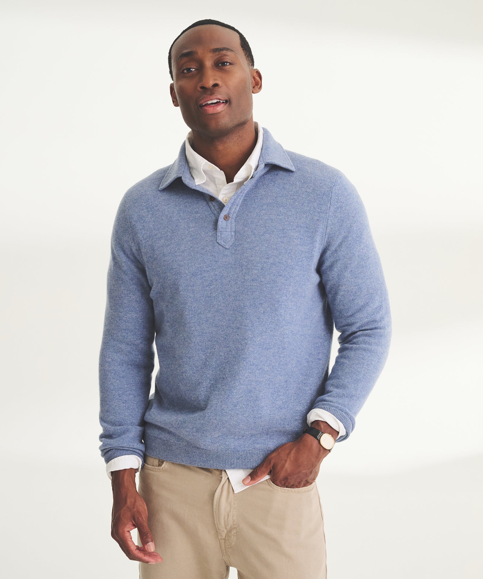 Cashmere LS Polo