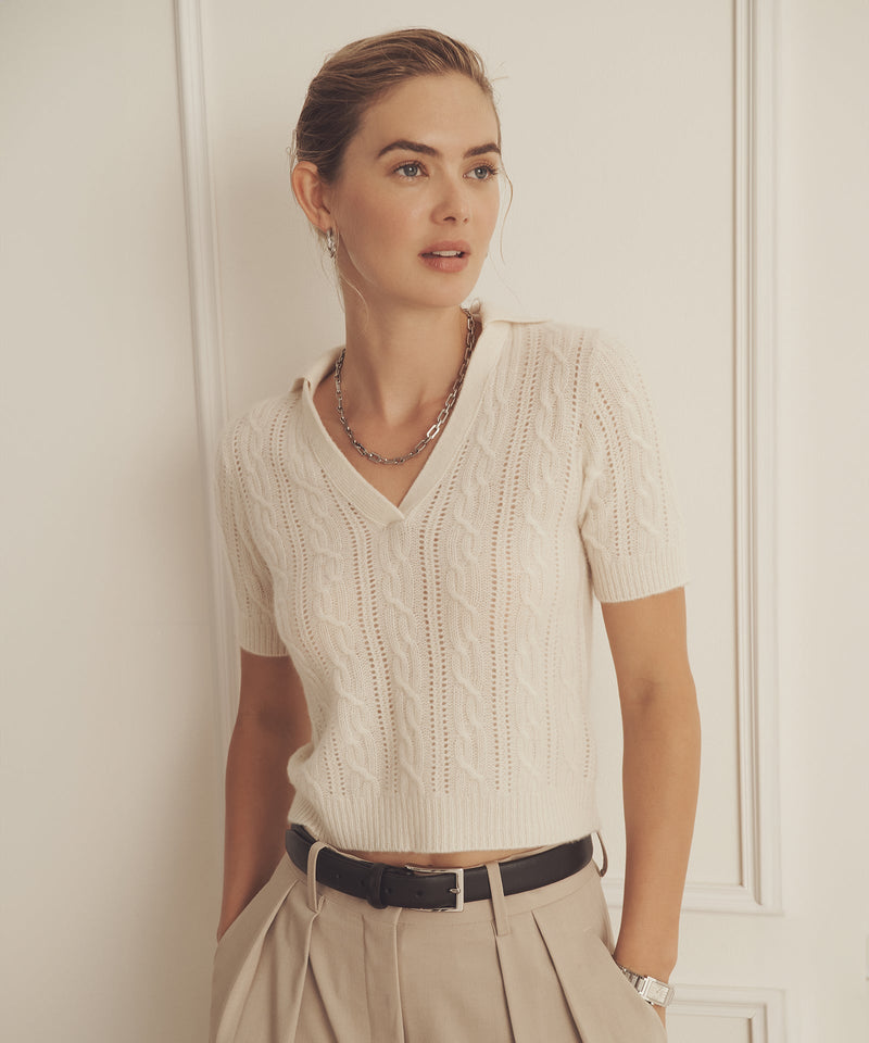 Cashmere_Open_Cable_Short_Slee Cashmere_Open_Cable_Short_Slee