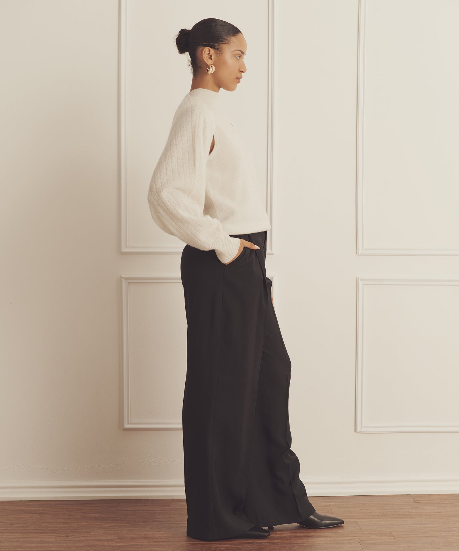 トップス tankair Slouch Cashmere Knit Top Slouch Cashmere Knit Top in Tea - Tank Air