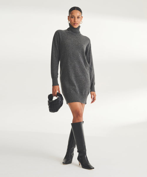 Signature Cashmere Turtleneck Dress NAADAM