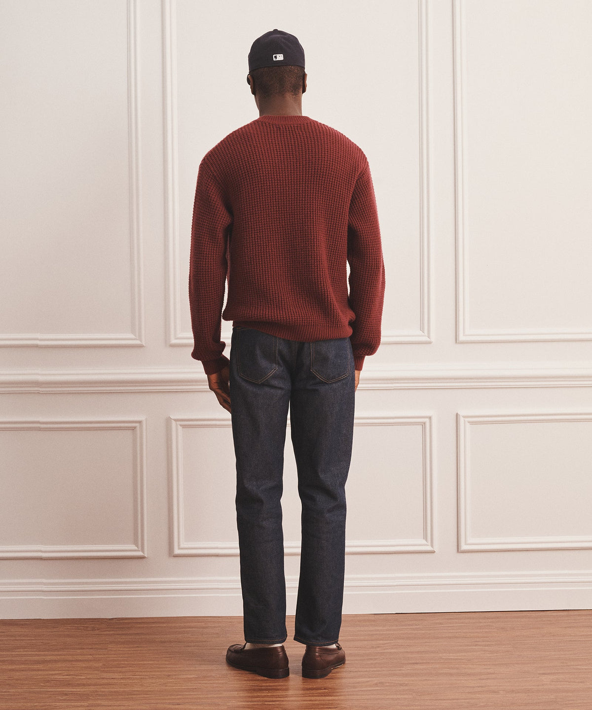 Cashmino Waffle Crewneck Sweater – NAADAM