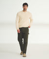 Chunky Cotton Crewneck Sweater