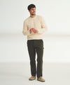 Chunky Cotton Crewneck Sweater