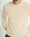 Chunky Cotton Crewneck Sweater