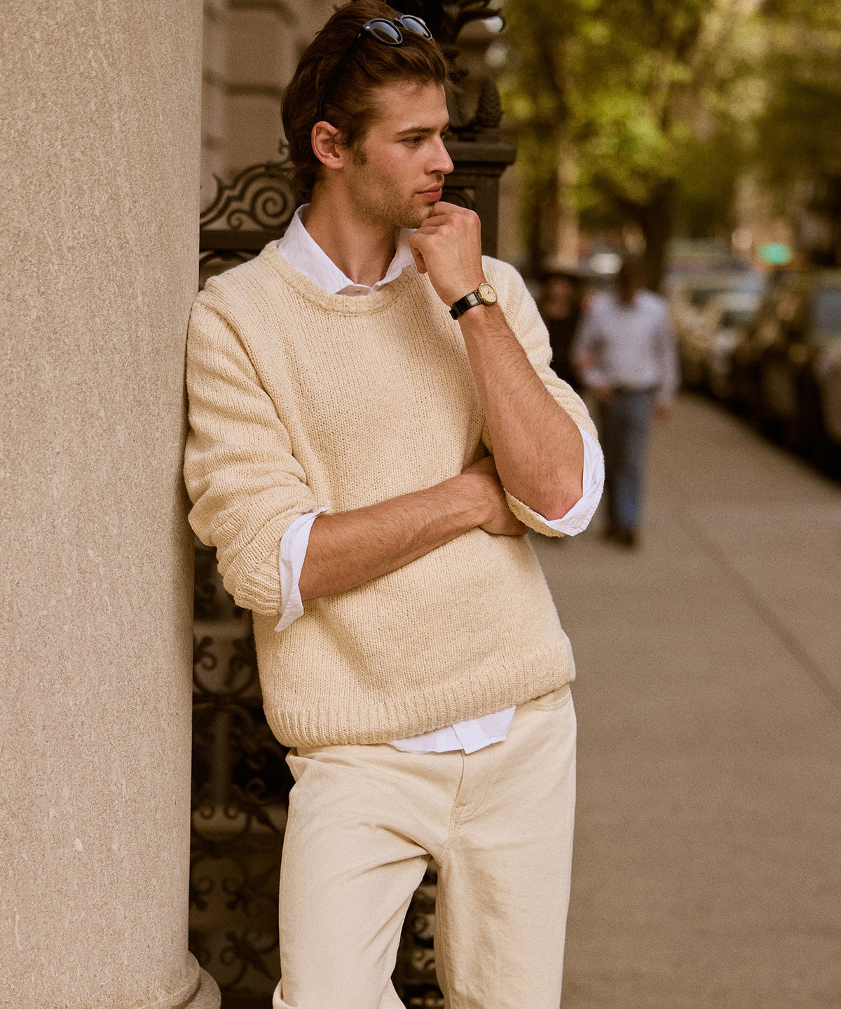 Chunky Cotton Crewneck Sweater – NAADAM