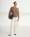 Chunky Cotton Crewneck Sweater