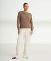 Chunky Cotton Crewneck Sweater