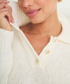 Chunky Cotton Polo Sweater