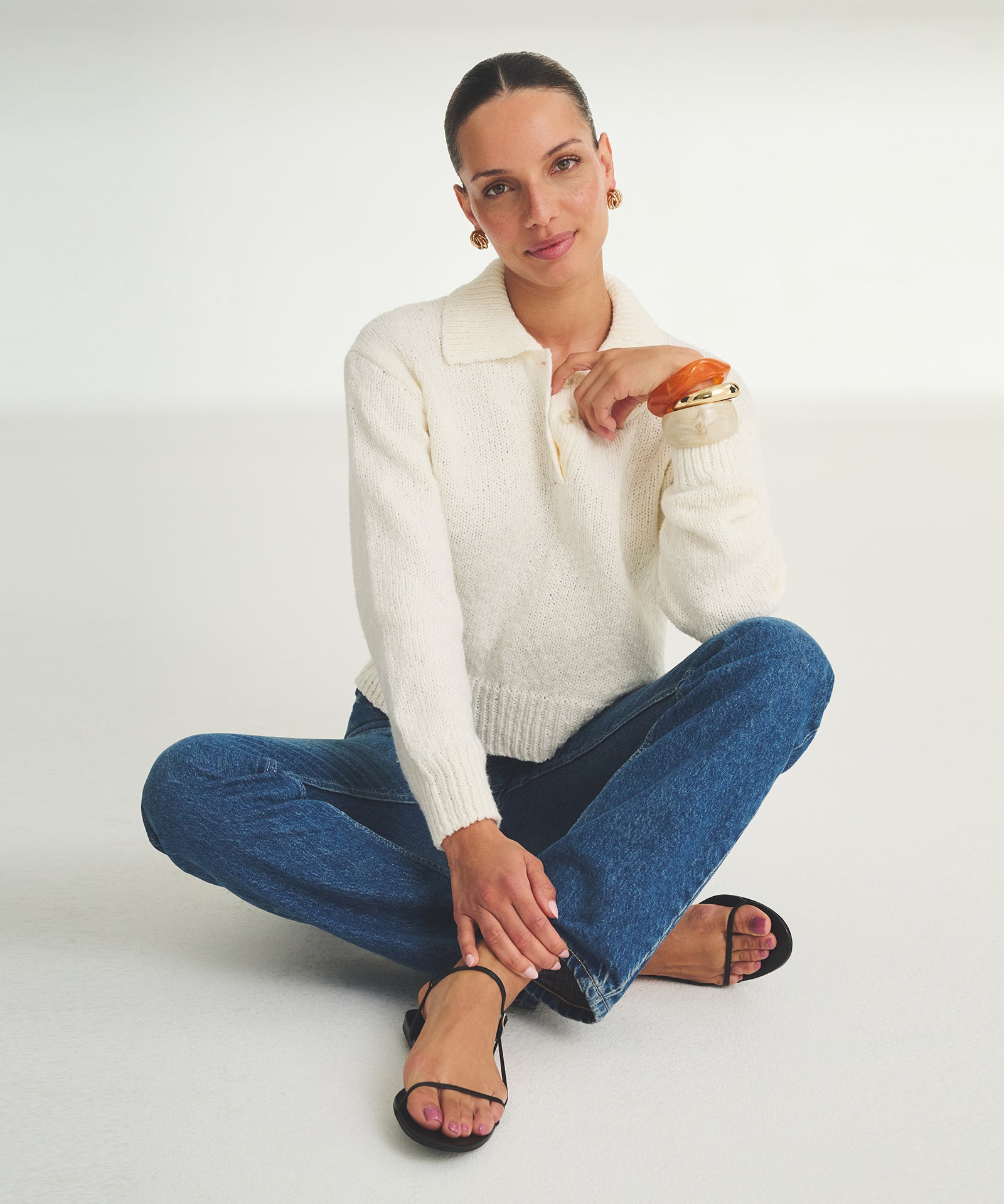 Chunky Cotton Polo Sweater – NAADAM