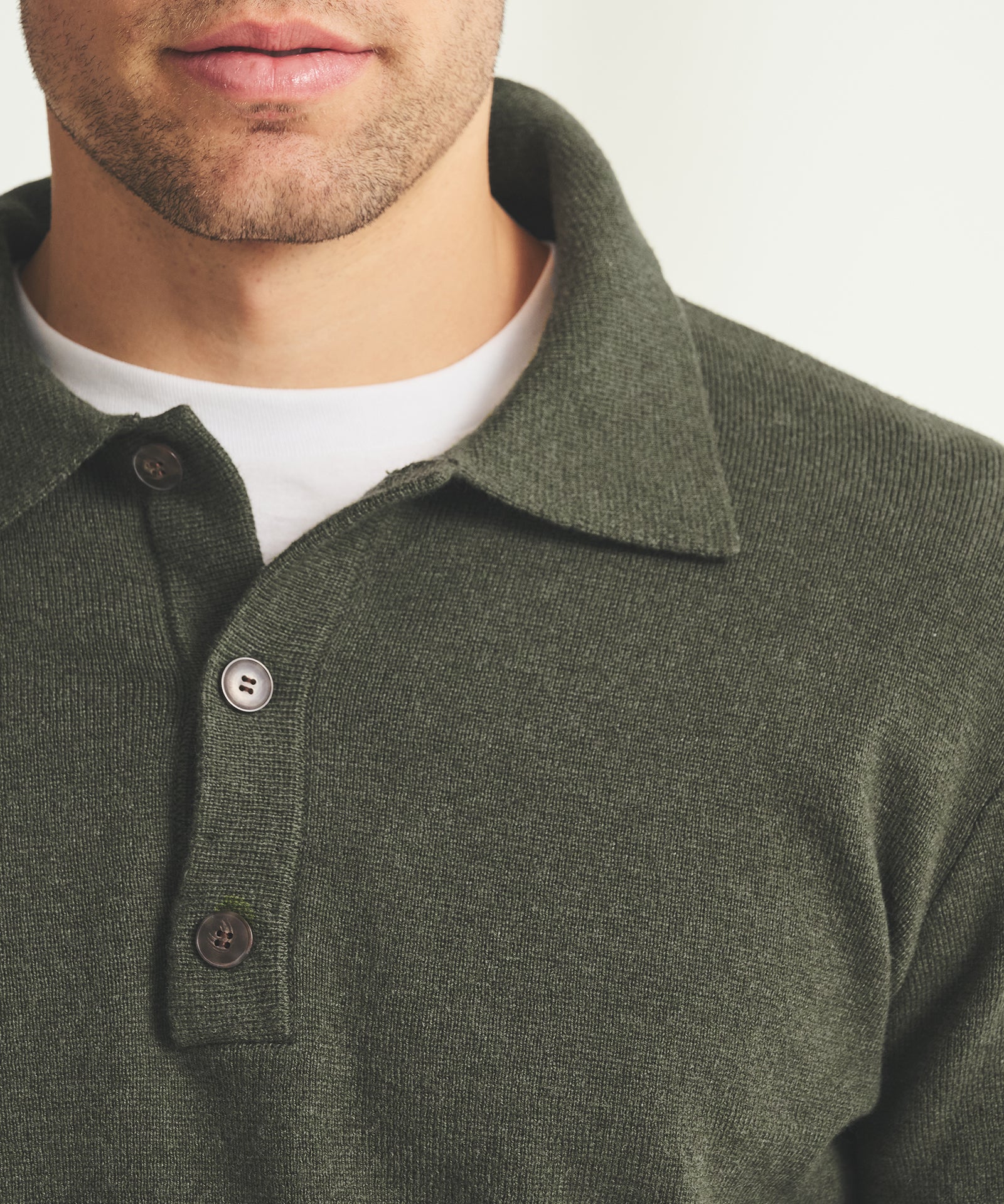 Cotton Cashmere Polo Sweater – NAADAM