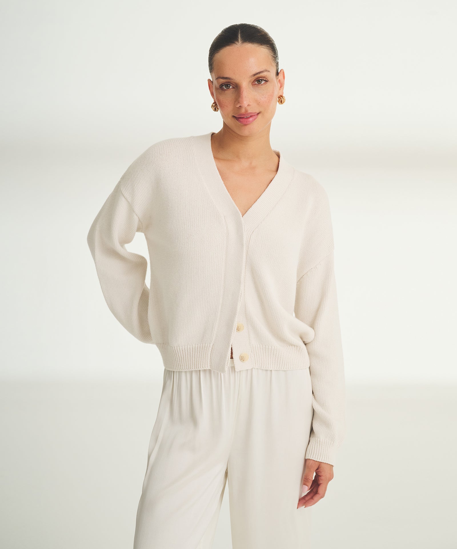 Cotton Relaxed Cardigan – NAADAM Cotton Relaxed Cardigan – NAADAM