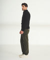 Cotton Relaxed Quarter Zip Sweater