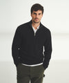 Cotton Relaxed Quarter Zip Sweater