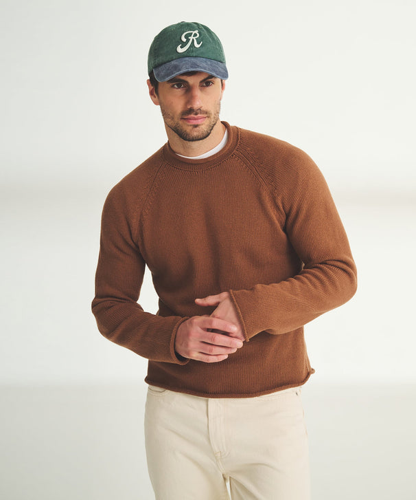 Cotton Relaxed Rollneck Sweater
