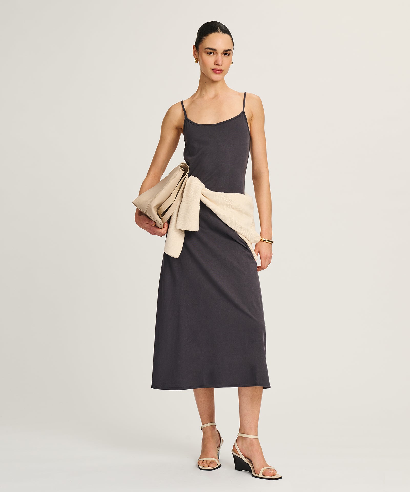 Lightweight Brushed Cotton Slip Dress – NAADAM