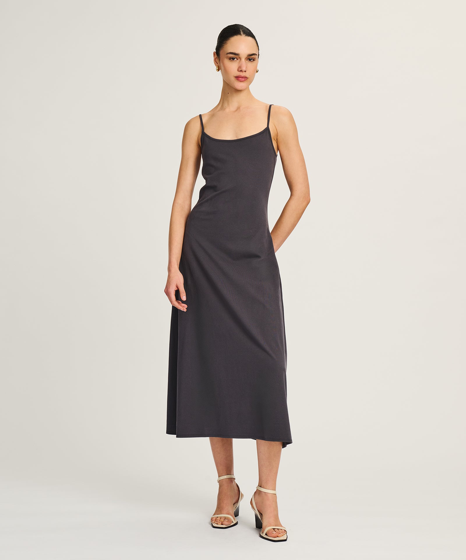 Lightweight Brushed Cotton Slip Dress – NAADAM
