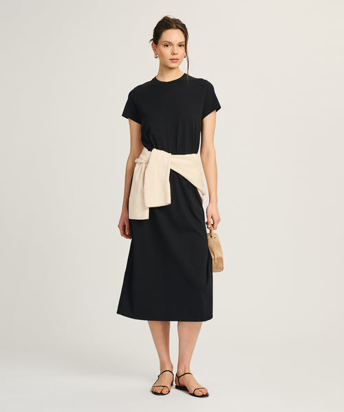 thick cotton t shirt dress Women's 100% Organic Cotton T-Shirt Dress XS / Peacock