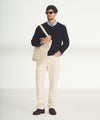 Cotton Relaxed V-Neck Sweater