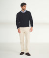 Cotton Relaxed V-Neck Sweater