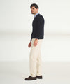 Cotton Relaxed V-Neck Sweater