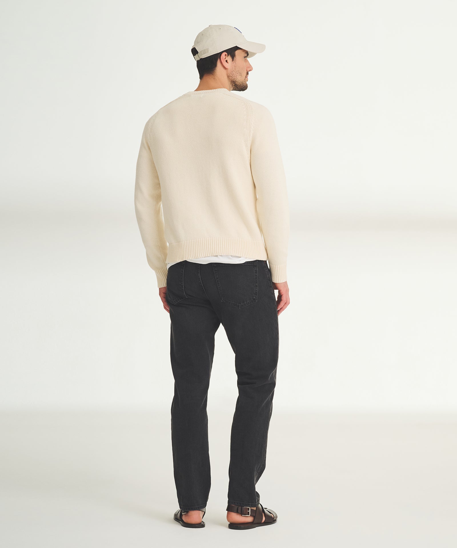 Cotton Relaxed V-Neck Sweater – NAADAM