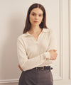 Super Fine Cashmere Long Sleeve Polo