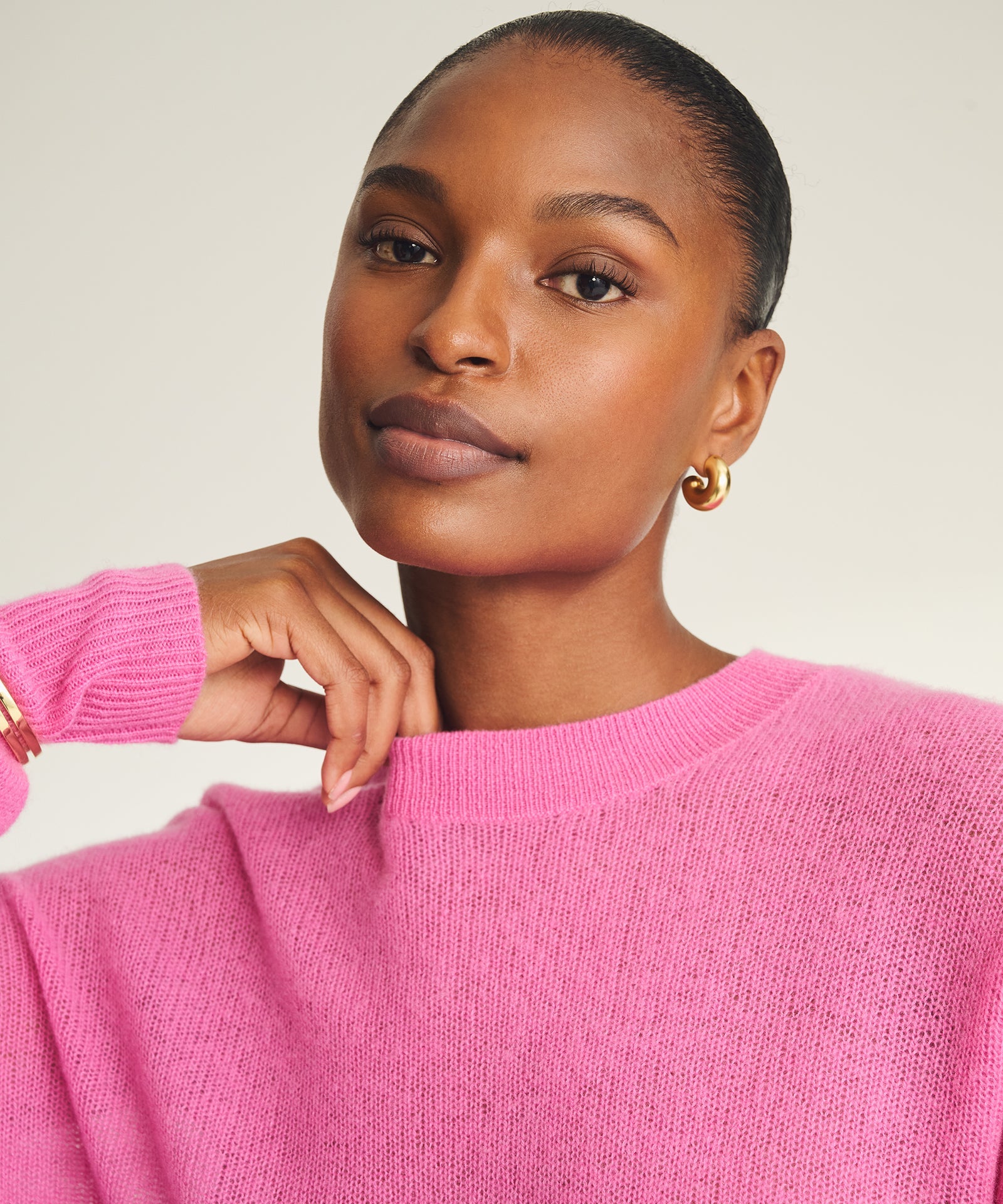 【美品】 LIDNM CASHMERE MILLED CREW KNIT LIDNM（リドム）の「CASHMERE MILLED CREW KNIT（ニット