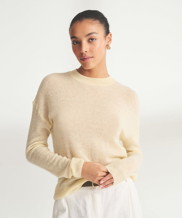 Featherweight Cashmere Crewneck Sweater