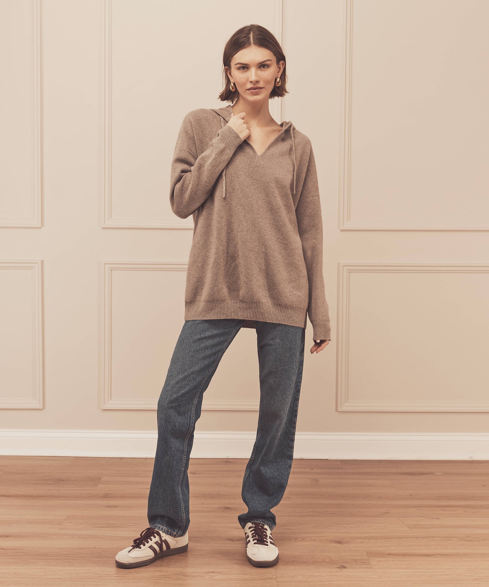 ounce Wind hood pocket jumper tannat ニット ounce Wind hood pocket jumper tannat ニット